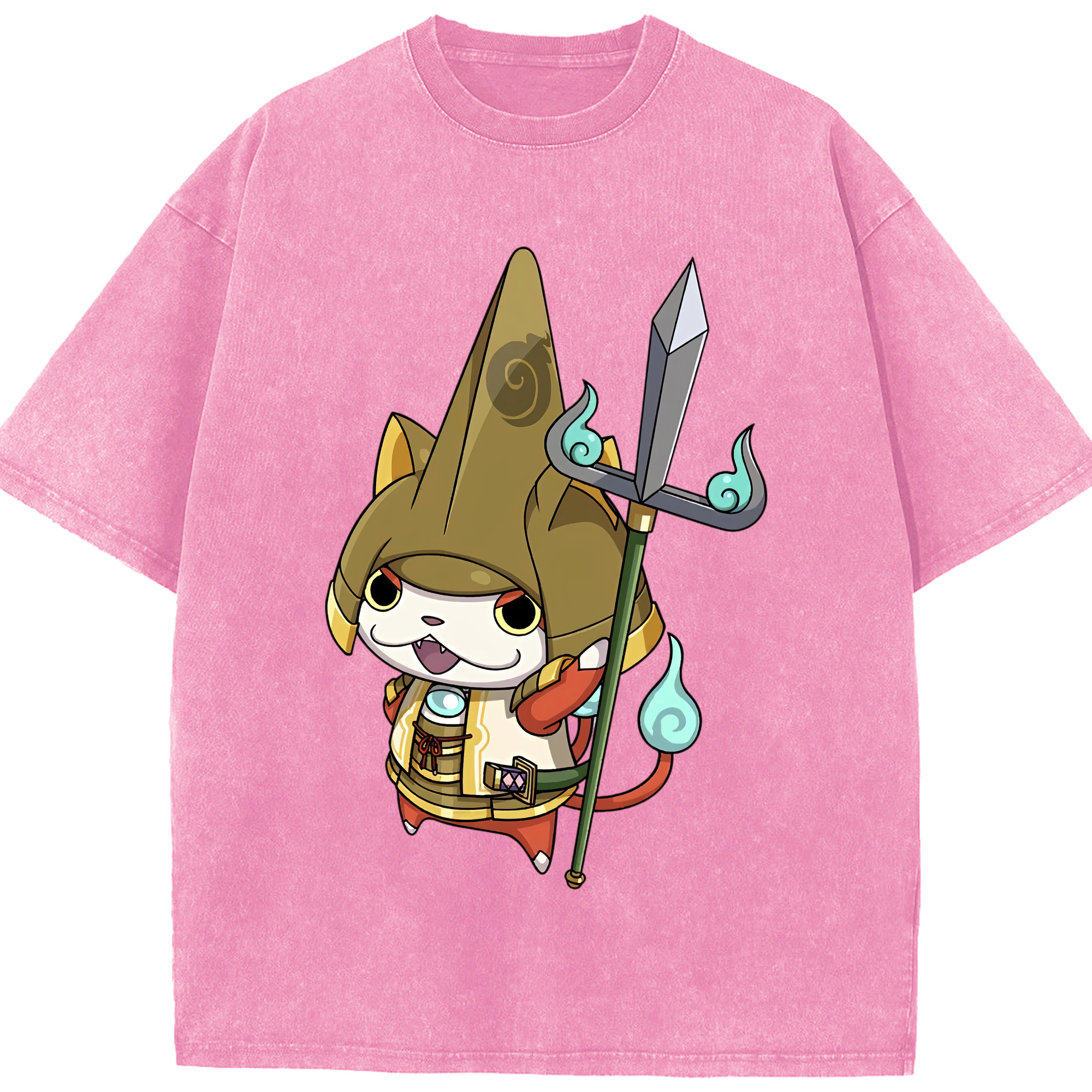 （画像用） 妖怪ウォッチ Yo-kai Watch 綿100% ヴィンテージ風 半袖Tシャツ（フロントプリント）